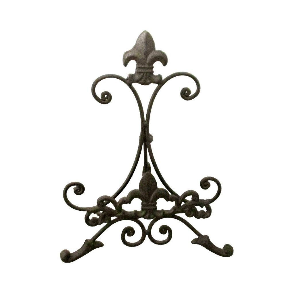 Iron Metal Display Easel Photo Or Book Stand  10"